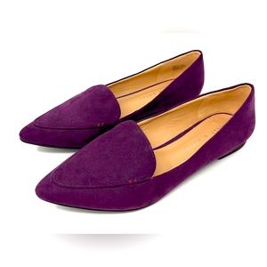 Kelly & Katie Plum Pointed Toe Flats
